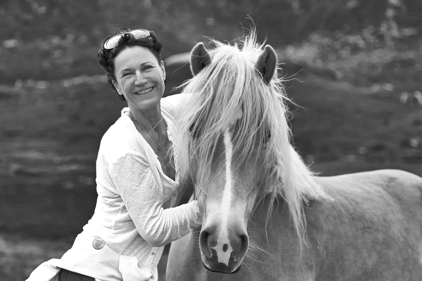 Sabine Grosser mit einem Pferd